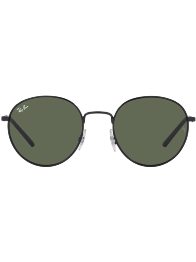 Shop Ray Ban Round-frame Sunglasses In Green