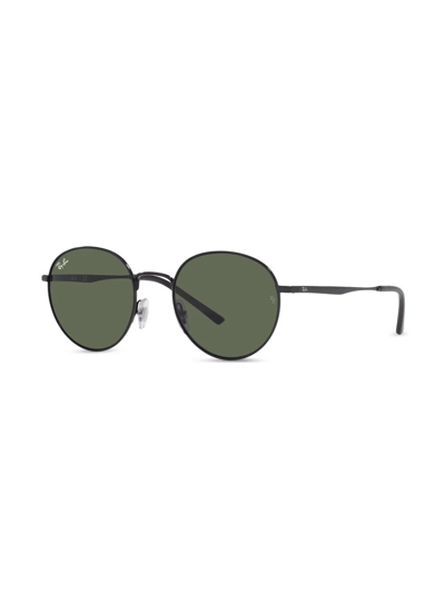 Shop Ray Ban Round-frame Sunglasses In Green