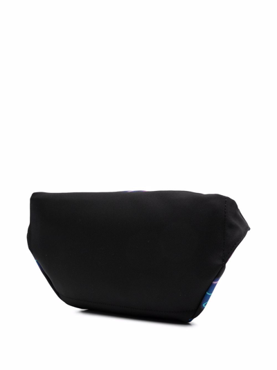 Shop Valentino Neon Camou-print Belt Bag In Black
