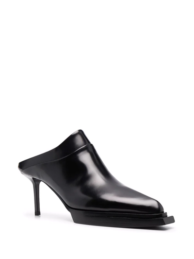 Alyx Black Leather Mules In Black