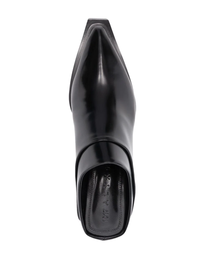 Alyx Black Leather Mules In Black