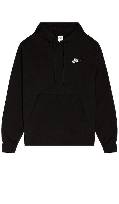 Nike Nsw Club Hoodie In Black & White