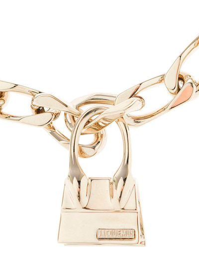 Shop Jacquemus Chiquito Chain Brass Bracelet In Metallic