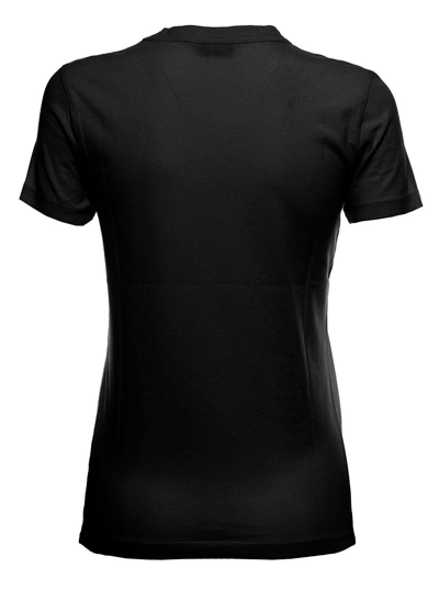 Shop Jacquemus Black Cotton T-shirt With Logo Print
