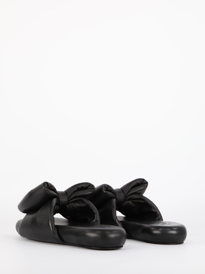 Shop Off-white Padded Nappa Sandals In Black