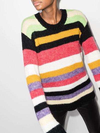 Rta Esme Striped Sweater In Red