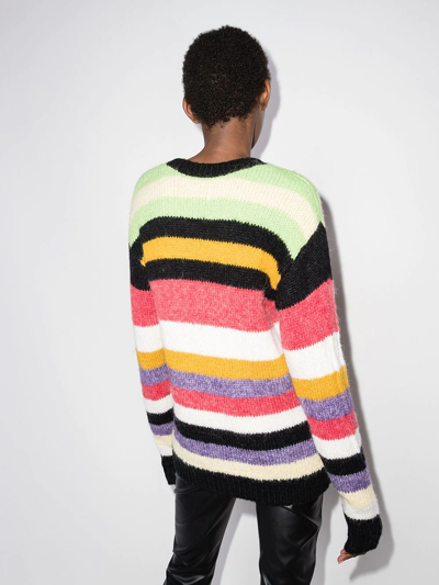 Rta Esme Striped Sweater In Red