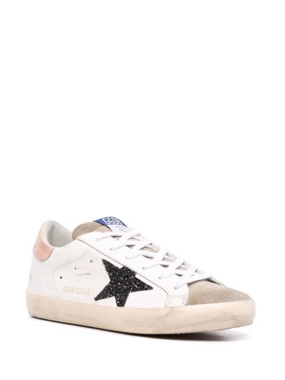 Golden Goose Star-patch Lace-up Sneakers In Weiss