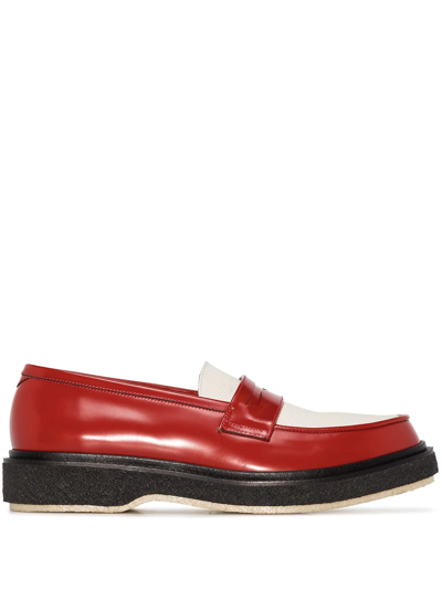 Shop Adieu Type 5 Penny Loafers In Rot