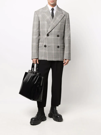 Balmain Draped Straight-leg Cropped Trousers In Schwarz