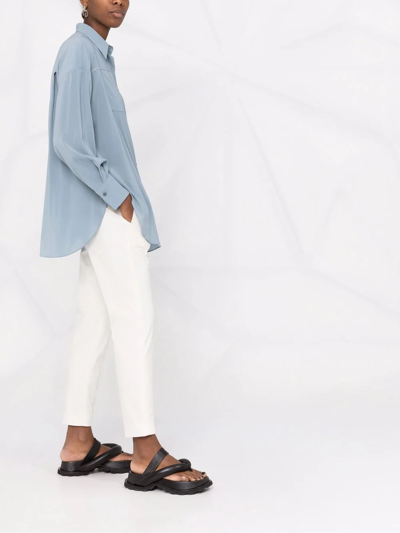 Brunello Cucinelli High-waisted Cropped Trousers In Nude
