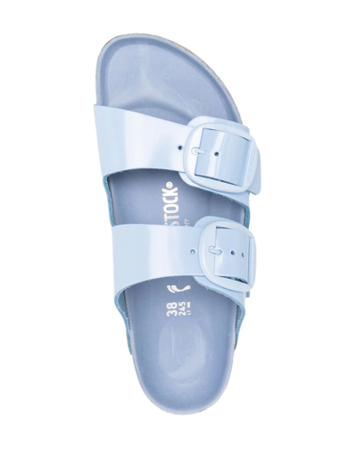 Shop Birkenstock Buckle-fastening Flat Sandals In Blau