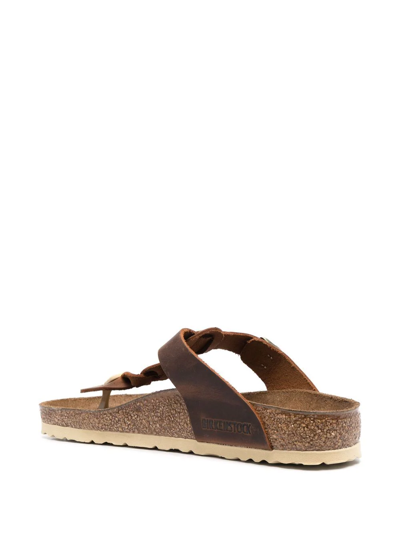 Birkenstock Braid-detail Sandals In Braun