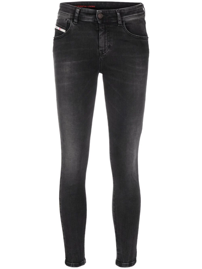 Diesel Slandy Skinny-leg Jeans In Black | ModeSens