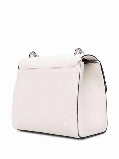 Lancel Leather Tote Bag In Weiss