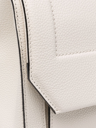 Lancel Leather Tote Bag In Weiss