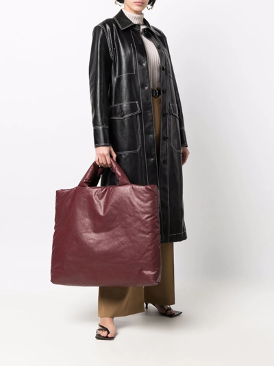 Kassl Editions Large Oil-coated Pillow Bag In Rot