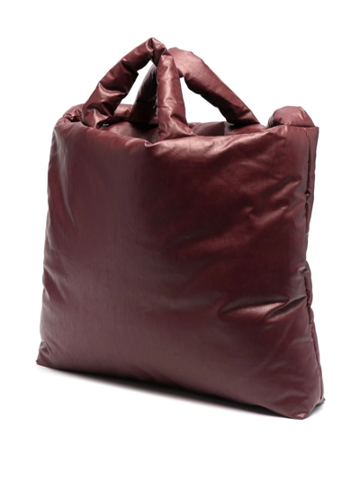 Kassl Editions Large Oil-coated Pillow Bag In Rot