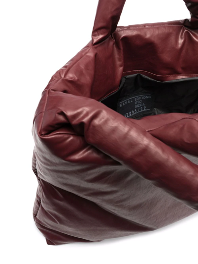Kassl Editions Large Oil-coated Pillow Bag In Rot