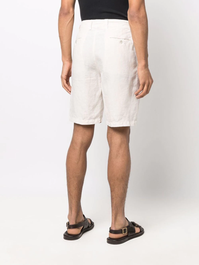 Shop 120% Lino Linen Bermuda Shorts In Nude