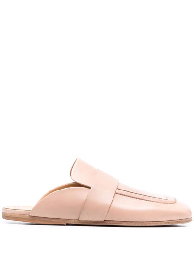 Shop Marsèll Square-toe Slip-on Loafers In Nude