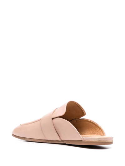 Shop Marsèll Square-toe Slip-on Loafers In Nude