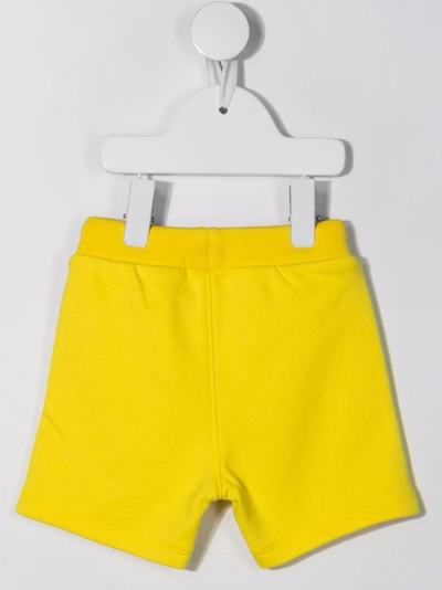 Shop Bosswear Logo-patch Track Shorts In Yellow
