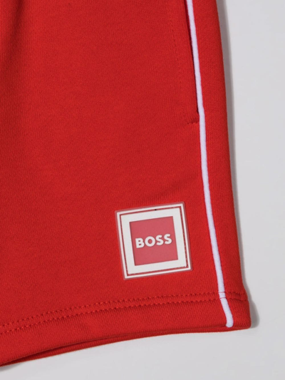 Bosswear Logo-patch Track Shorts In Red