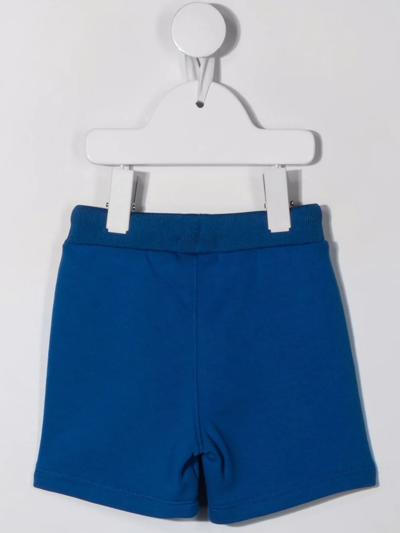 Bosswear Logo-patch Track Shorts In Blue