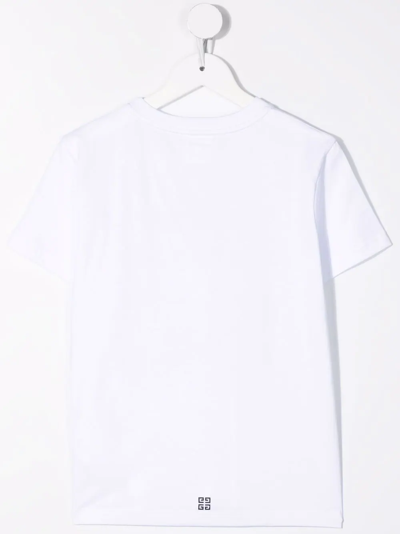 Shop Givenchy Logo-print Short-sleeve T-shirt In White