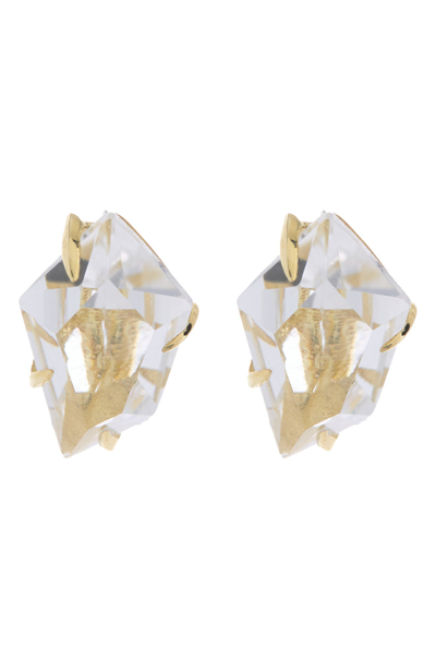 Shop Alexis Bittar 14k Yellow Gold Kite Stud Earrings In Cq 14kyg