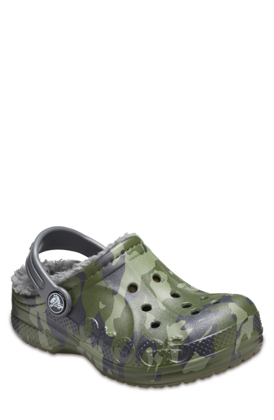 Crocs Kids' Baya Seasonal Print Clog In Camo/ Slate Grey | ModeSens