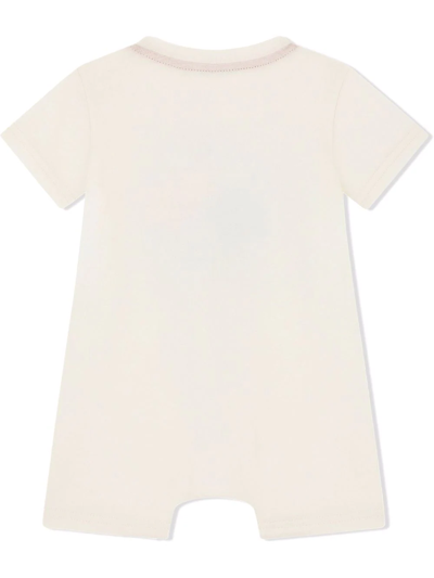 Shop Dolce & Gabbana Love And Peace Cotton Shorties In White