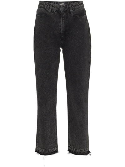 Shop Paige Sarah Cropped Jeans In Black