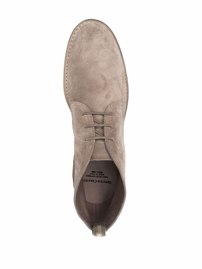 Shop Officine Creative Steple 04 Lace-up Boots In Neutrals