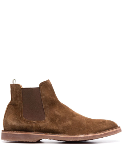 Shop Officine Creative Kent 005 Ankle Boots In Brown