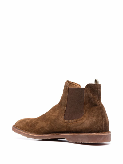 Shop Officine Creative Kent 005 Ankle Boots In Brown