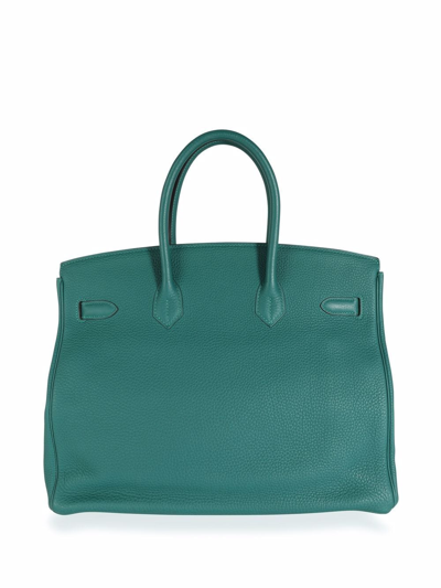 Pre-owned Hermes  Birkin 35 Bag In Green