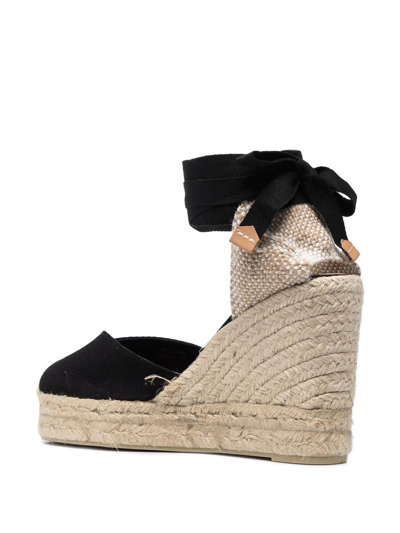 Castaã±er Chiara Wedged Espadrilles In Black