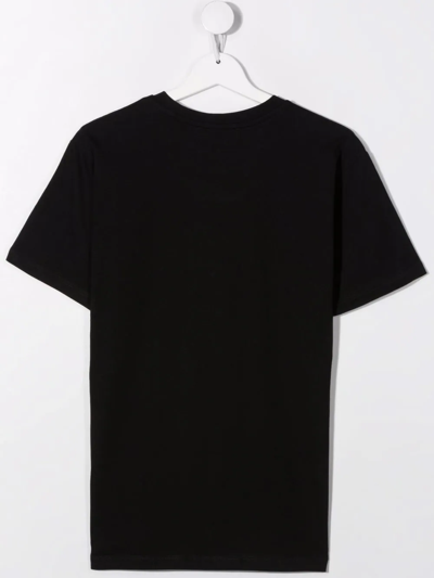 Shop Neil Barrett Teen Thunderbolt T-shirt In Black