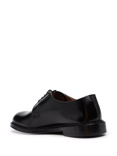 Shop Doucal's Leather Derby Shoes In Black