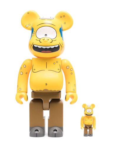Shop Medicom Toy The Simpsons Cyclops Be@rbrick 100% And 400% Figure Set In Yellow