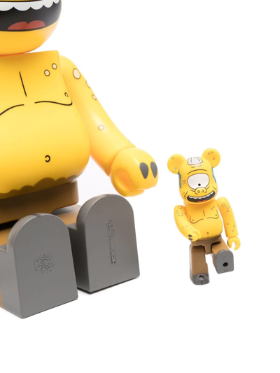 Shop Medicom Toy The Simpsons Cyclops Be@rbrick 100% And 400% Figure Set In Yellow