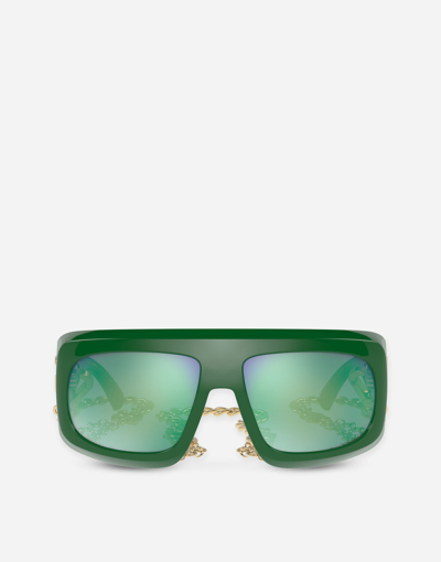 Shop Dolce & Gabbana Joy Therapy Sunglasses In Black
