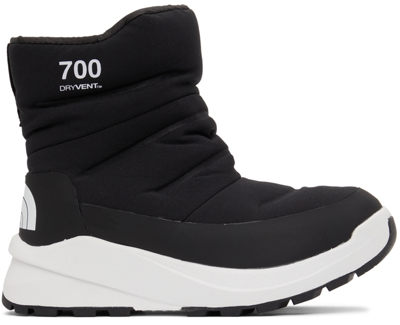 Shop The North Face Black & White Nuptse Ii Boots In Ky4 Black/white