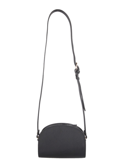 Shop Apc Mini Demi Lune Bag In Black