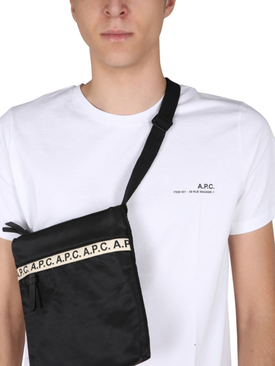 Shop Apc T-shirt With Lettering Logo In White