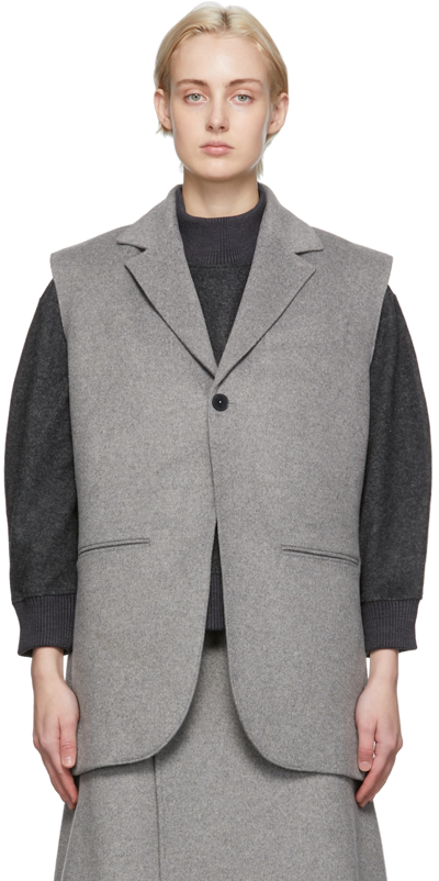 Shop Oct31 Grey Wool Vest