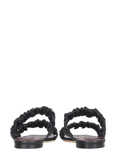 Staud Black Maya Sandals In Black