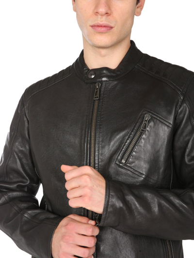 Belstaff Black Leather Racer 2.0 Jacket | ModeSens